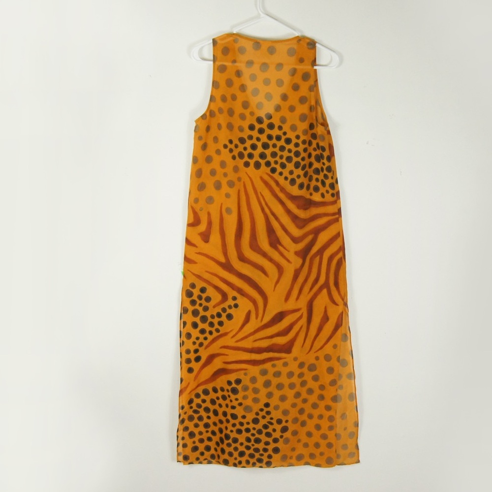 Vintage Aquasuit by La Perla Animal Print Sleeveless Cover Maxi Dress - Picture 2 of 7